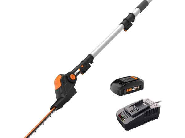 WORX WG252 20V 2-in-1 Attachment Capable Hedge Trimmer