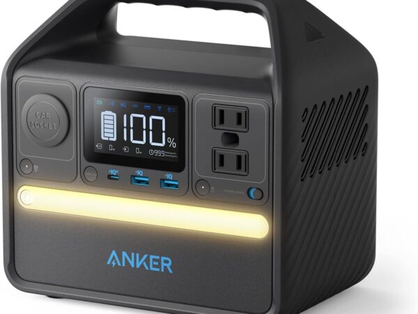 Anker 521 Portable Power Station Upgraded with LiFePO4 Battery. 256Wh 6-Port PowerHouse. 300W (Peak 600W) Solar Generator (Solar Panel Optional). 2 AC Outlets. 60W USB-C PD Output. Outdoor Generator